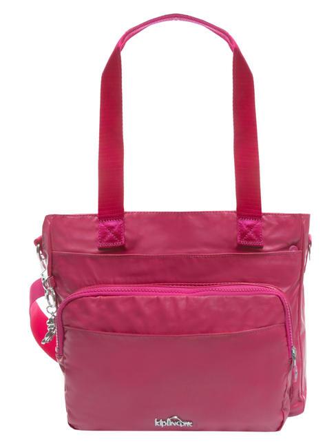KIPLING SINISIA Bolso bandolera con bandolera laca fucsia - Bolsos Mujer