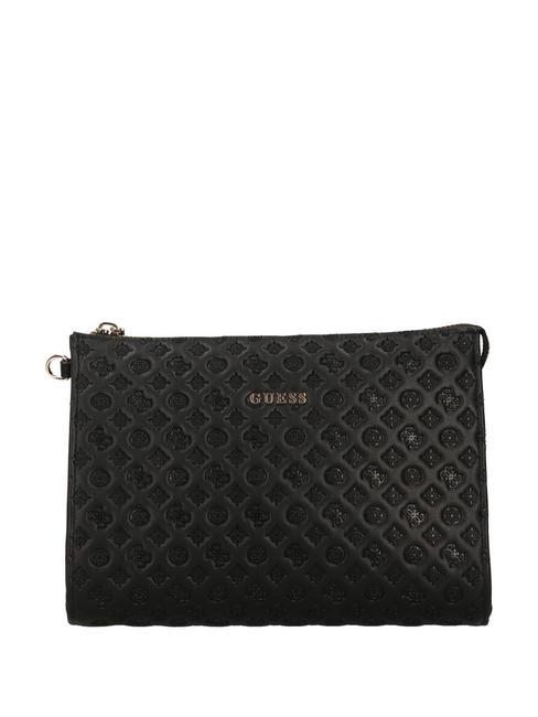 GUESS POUCH Embrague NEGRO - Bolsos Mujer
