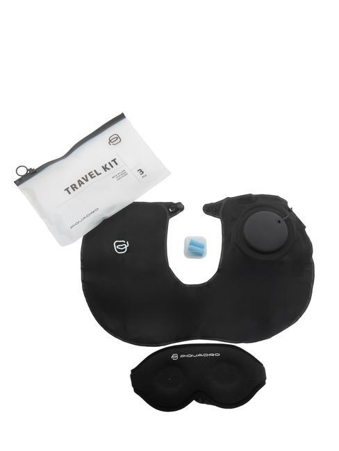 PIQUADRO PACKING CUBE Kit de viaje: almohada, mascarilla, gorros. negro - Accesorios de viaje