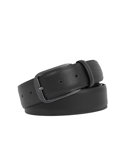 PIQUADRO MODUS RESTYLING Cinturón de cuero acortable negro - Cinturones