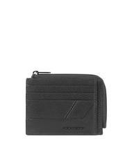 PIQUADRO S129  Tarjetero/monedero de piel negro - Carteras Hombre - 1