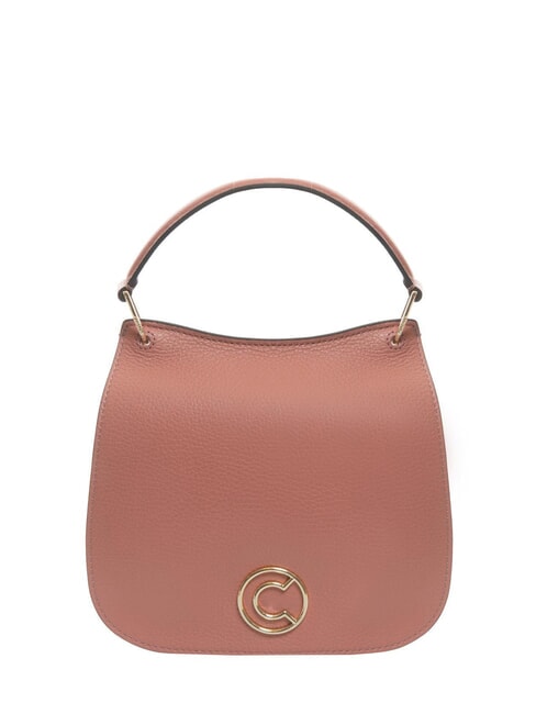 COCCINELLE LEILANI Bolso de mano de piel con bandolera camelia - Bolsos Mujer