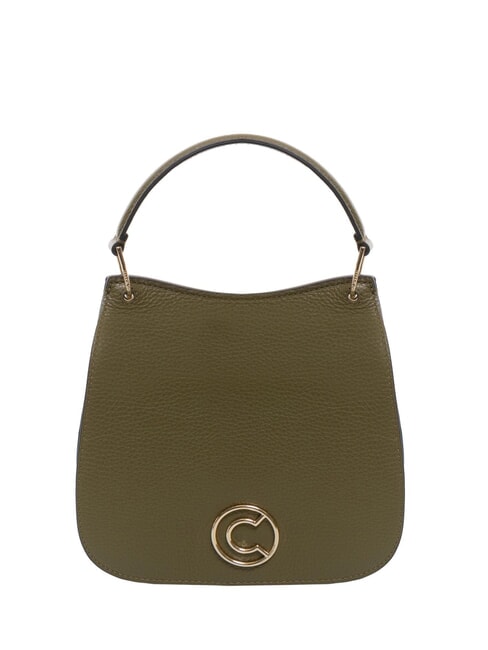 COCCINELLE LEILANI Bolso de mano de piel con bandolera loden - Bolsos Mujer