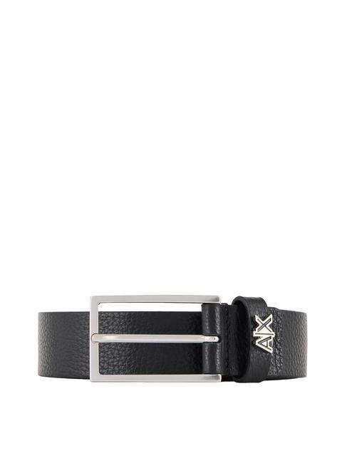 ARMANI EXCHANGE A|X Cinturón de cuero negro - Cinturones