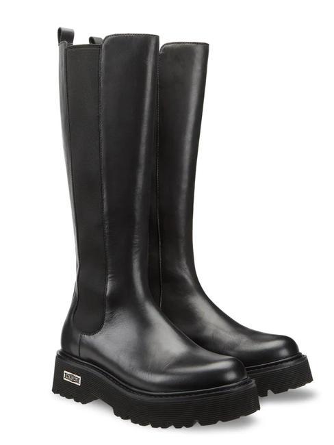 CULT SLASH 3310 Botas altas de piel con aplicación elástica. negro - Zapatos Mujer