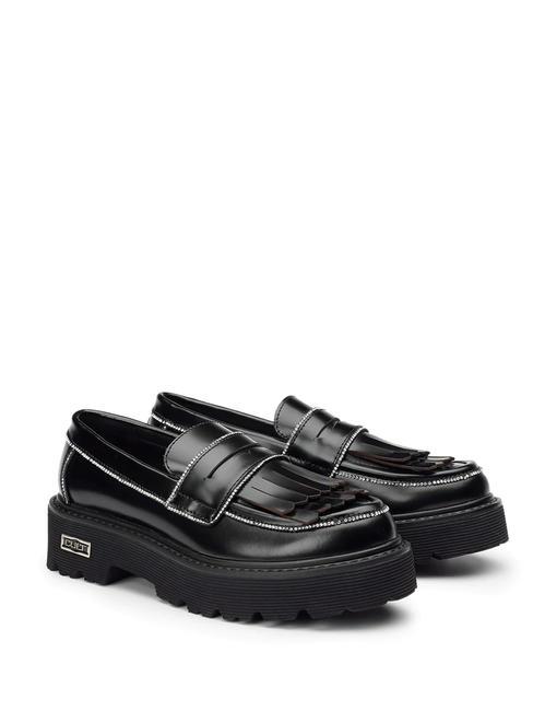 CULT SLASH 3904 Mocasines con borla y pedrería negro - Zapatos Mujer