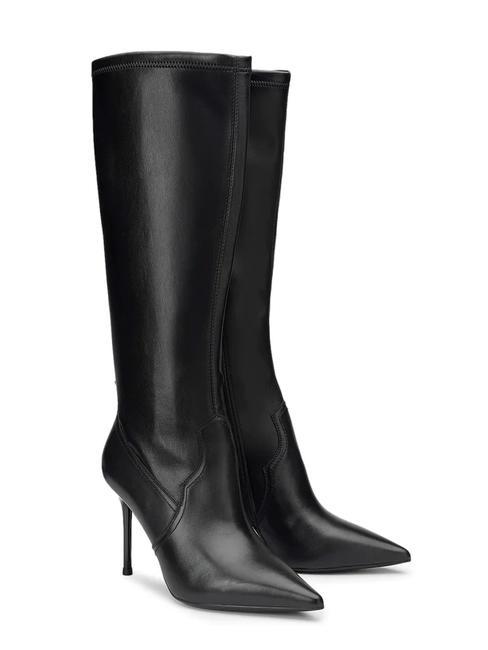 CULT QUEEN 3961 botas altas de cuero negro - Zapatos Mujer