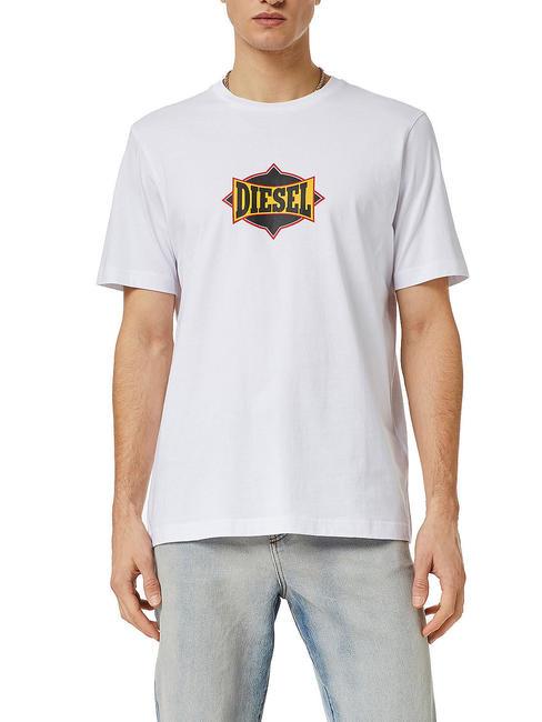 DIESEL T-JUST Camiseta de algodón blanco - camiseta