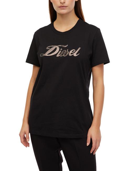 DIESEL T-SILY Camiseta de algodón negro - camiseta