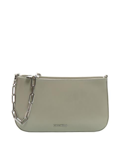 COCCINELLE LILY SHINY CALF Bolso mini de piel con asa de cadena mora - Bolsos Mujer