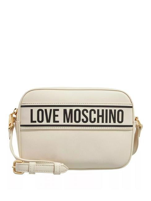 LOVE MOSCHINO PRINT BAG Bolso de hombro para cámara Marfil - Bolsos Mujer