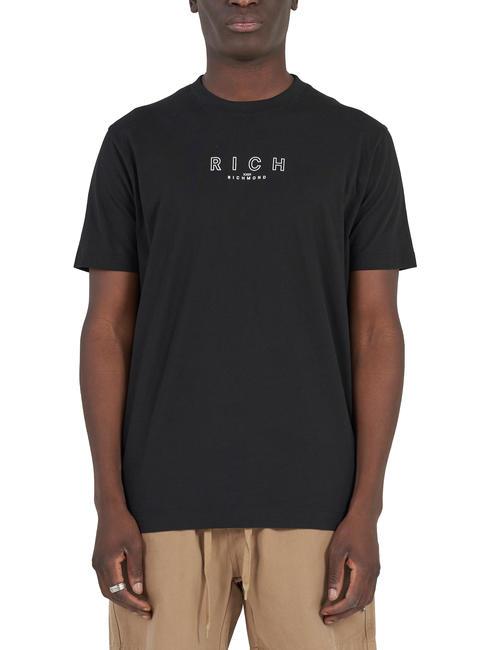 JOHN RICHMOND AILKIR Camiseta de algodón negrotb - camiseta