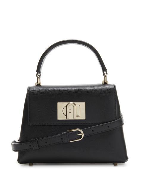 FURLA 1927 Bolso de mano, con bandolera, en piel negro - Bolsos Mujer
