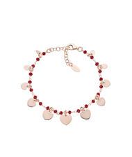 AMEN ELEGANCE Pulsera con charms de corazón y cristal. - Pulseras