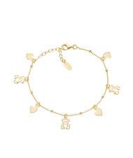 AMEN COCCOLE Pulsera con charms de corazón y osito - Pulseras