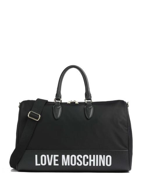 LOVE MOSCHINO CITY LOVERS Bolso de nailon con bandolera negro - Bolsas de viaje