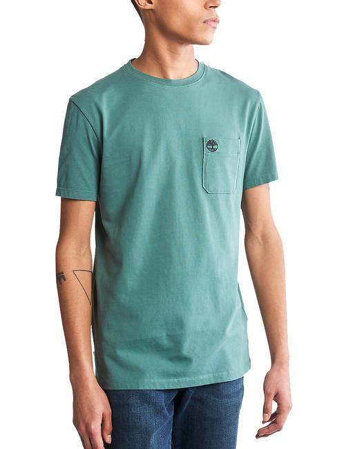 TIMBERLAND DUNSTAN RIVER Camiseta de algodón con bolsillo pino de mar - camiseta