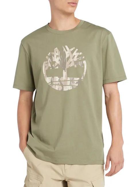 TIMBERLAND KENNEBEC RIVER TREE LOGO Camiseta de algodón tierra cassel - camiseta
