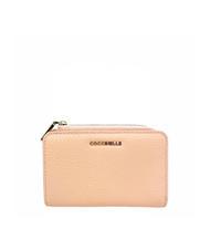 COCCINELLE METALLIC SOFT Cartera pequeña en piel texturizada - Carteras Mujer