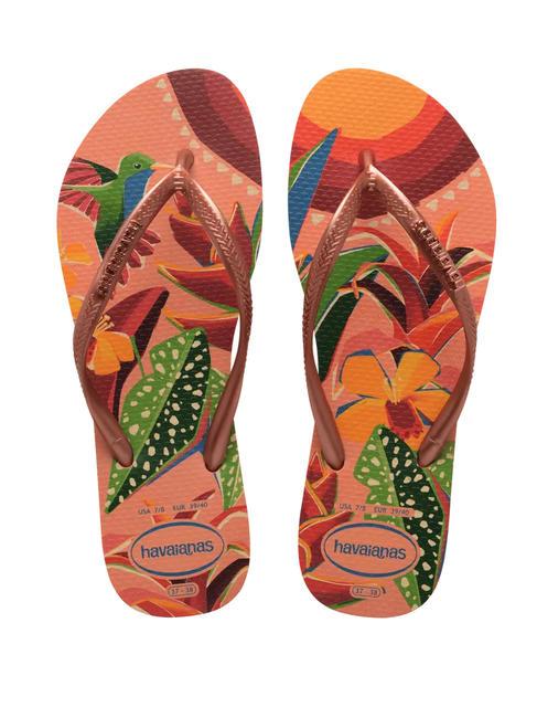 HAVAIANAS  Chanclas TROPICALES DELGADAS durazno - Zapatos Mujer