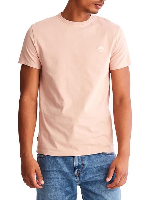 TIMBERLAND SS DUNRIVER CREW Camiseta de algodón camafeo rosa - camiseta
