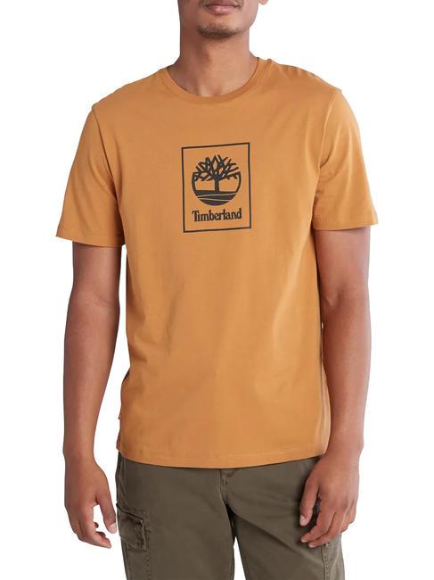 TIMBERLAND STLG SS Camiseta de algodón bota trigo/negro - camiseta