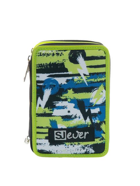 SJGANG EVER Estuche escolar 3 cremalleras con kit escolar Bluedeep - Estuches y Accesorios
