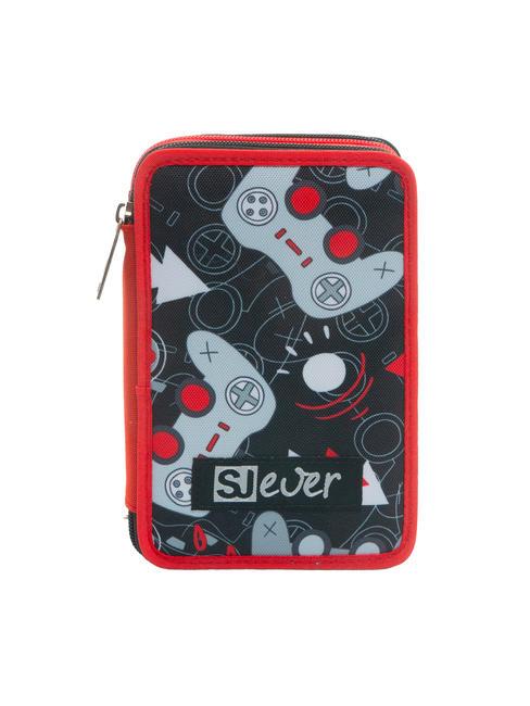 SJGANG EVER Estuche escolar 3 cremalleras con kit escolar ROJO - Estuches y Accesorios