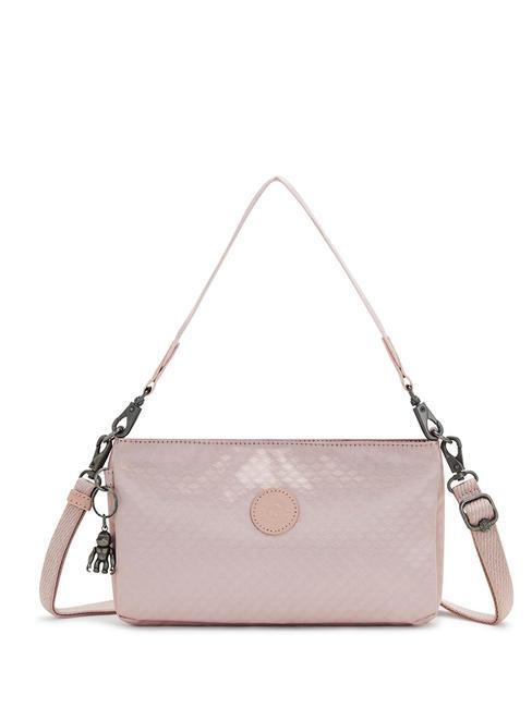 KIPLING MASHA Bolso bandolera pequeño relieve de flujo rosa - Bolsos Mujer