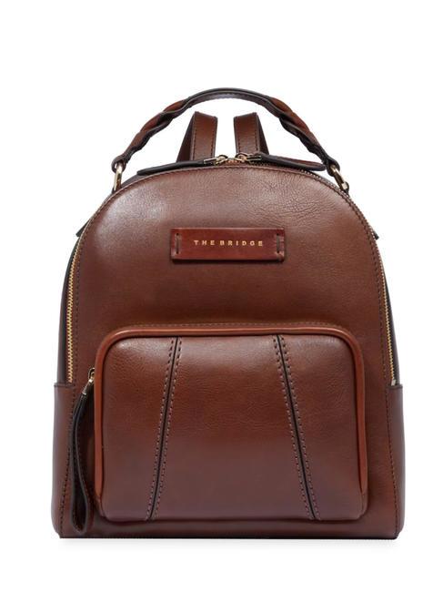 THE BRIDGE BRIGIDA Mochila de cuero BROWN - Bolsos Mujer