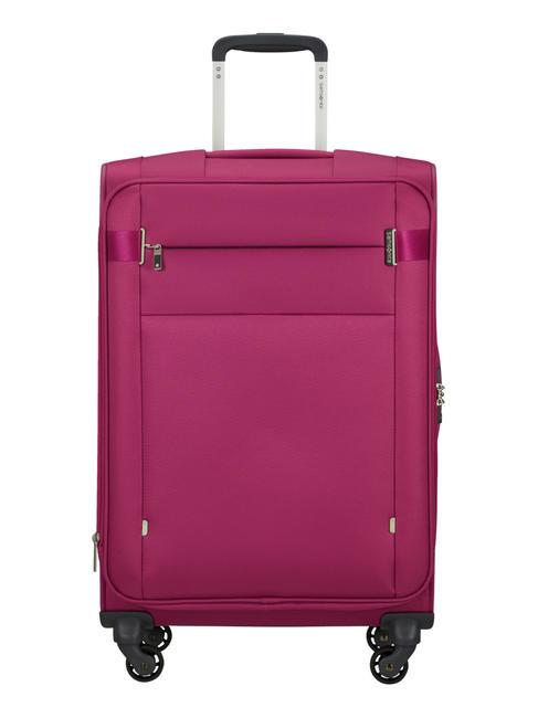 SAMSONITE Carro CITYBEAT, equipaje de mano ultraligero, ampliable rosa violeta - Trolley Semirrígidos