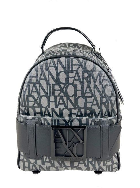 ARMANI EXCHANGE LOGO ALL OVER Mochila beige/negro - Bolsos Mujer