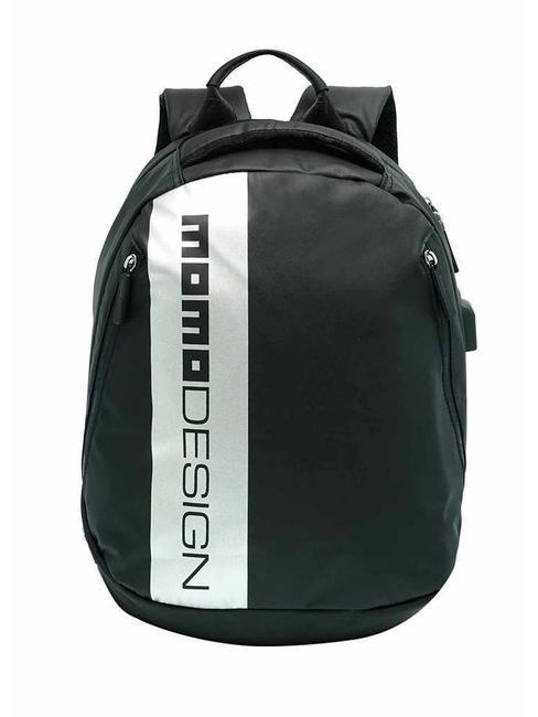 MOMO DESIGN NYLON Mochila negro/satén - Mochilas para portátil