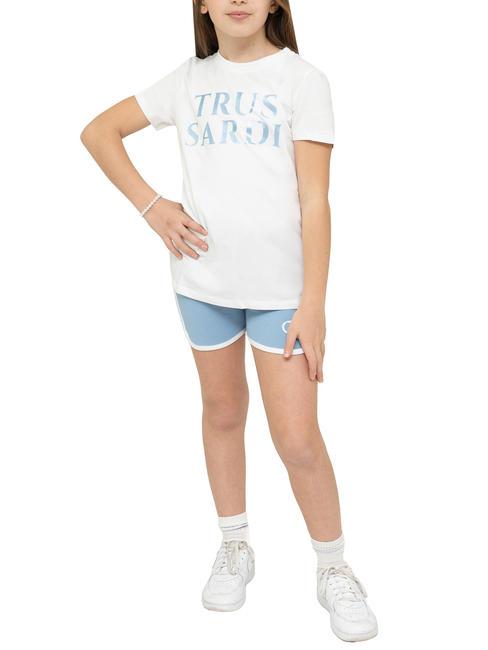 TRUSSARDI LIMEO Conjunto camiseta algodón y bermudas blanco/azul - Chándales para niños