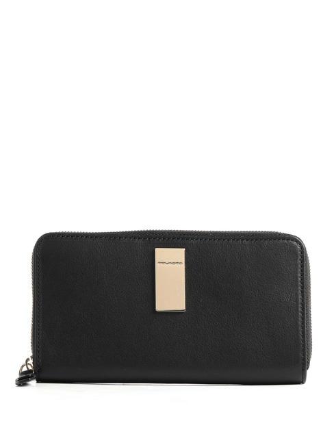 PIQUADRO DAFNE Cartera con cremallera negro - Carteras Mujer