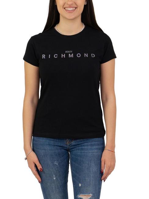 JOHN RICHMOND MARTIS Camiseta de algodón negro/negro - camiseta