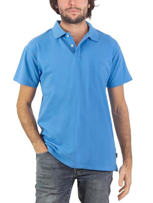 ASPESI BASIC Polo elástico de manga corta azul claro - camisa polo