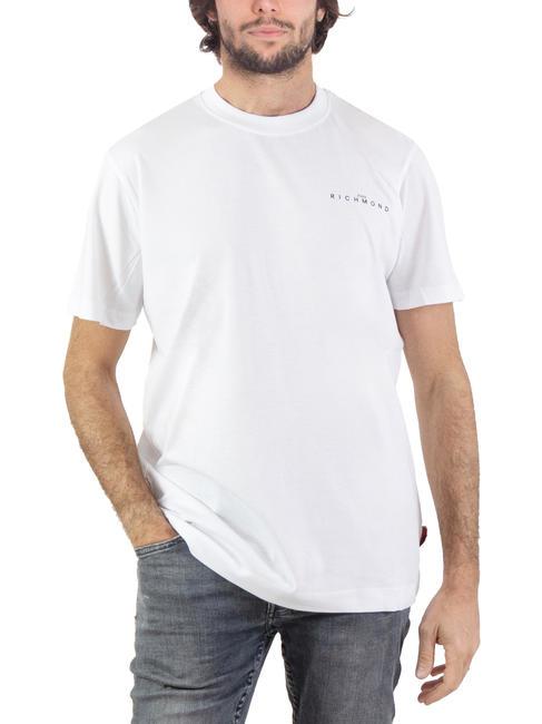 JOHN RICHMOND ACOSTA Camiseta de algodón blanco negro - camiseta