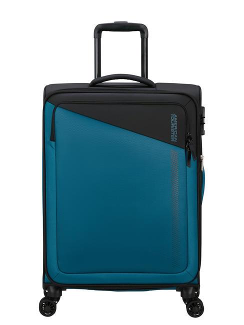 AMERICAN TOURISTER DARING DASH Carro expandible mediano azul negro - Trolley Semirrígidos