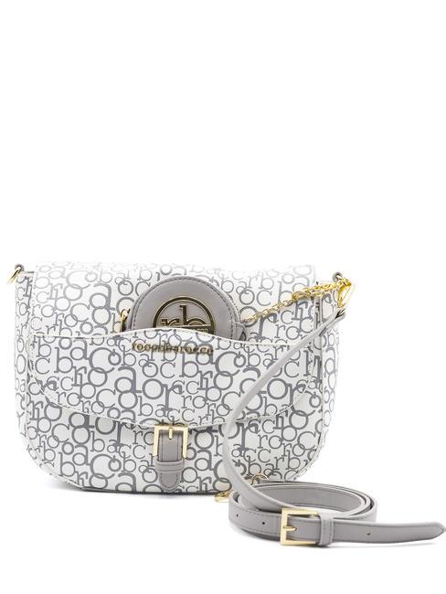 ROCCOBAROCCO GIADA bolsa de hombro gris blanco - Bolsos Mujer