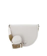 COCCINELLE BLAIRE RIBBON Bolso de piel con solapa y bolsito leche de coco - Bolsos Mujer - 1
