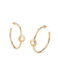 GUESS ROLLING HEARTS Aretes de aro - Pendientes