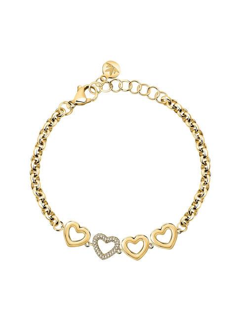 MORELLATO BAGLIORI Pulsera con 4 dijes de corazón. oro - Pulseras