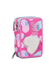 SJGANG PINKFUR GIRL Estuche con kit escolar completo. resplandor azul - Estuches y Accesorios - 1