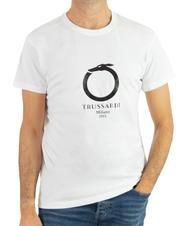 TRUSSARDI 1911 LUX  Camiseta de algod&oacute;n blanco - camiseta - 1