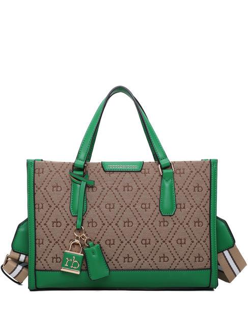 ROCCOBAROCCO FRIDA  Bolso de mano, con bandolera verde - Bolsos Mujer