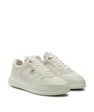 TOMMY HILFIGER LUX POINTY COURT  Zapatillas de piel blanco antiguo - Zapatos Mujer - 1