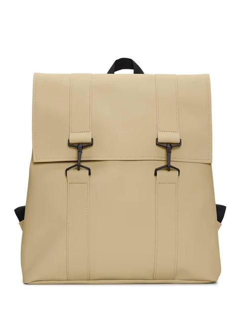 RAINS MSN BAG Mochila impermeable de ciudad arena - Mochilas Escuela & Tiempo Libre