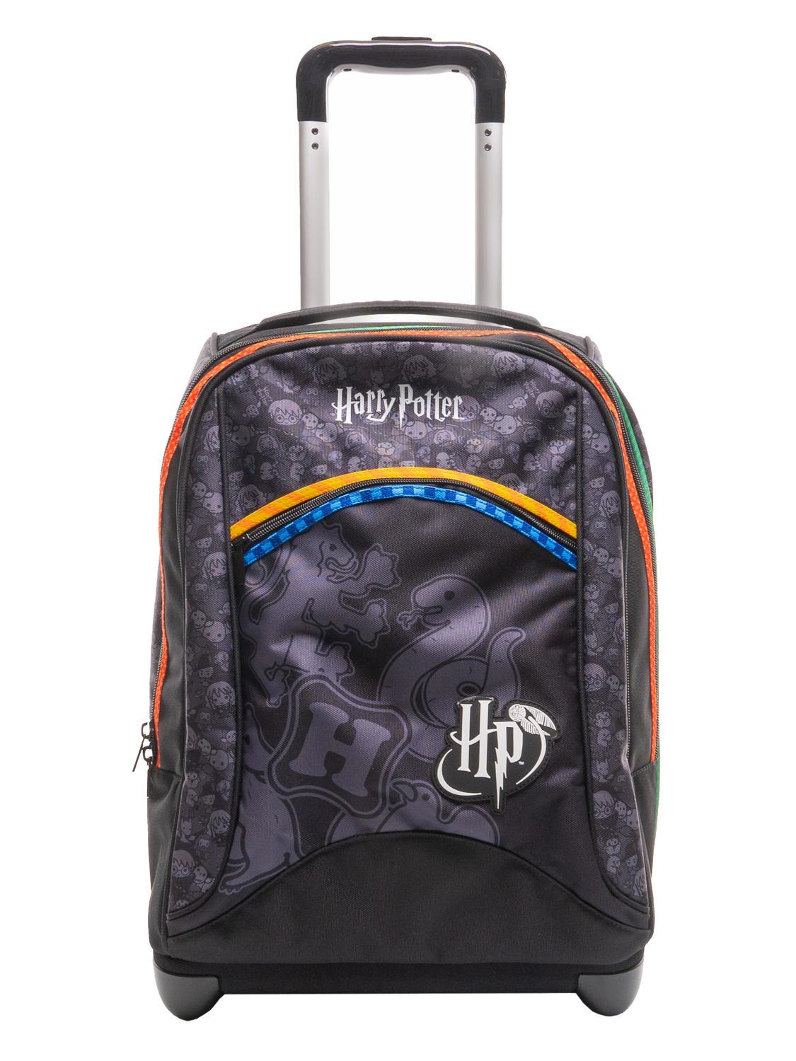 Sacca Sportiva Harry Potter Hogwarts - Zaino 40x35cm In Poliestere, Coulisse, Nero - Foto 6