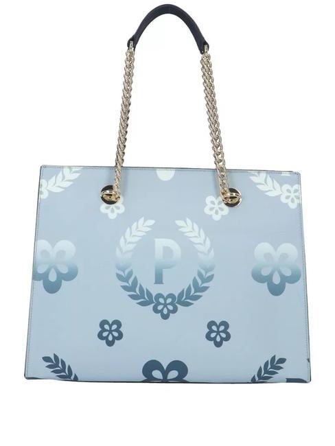 POLLINI HERITAGE  Bolsa de la compra con estampado all over negro azul - Bolsos Mujer